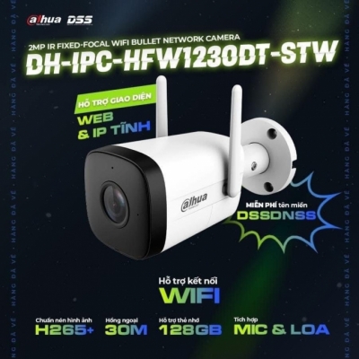 Camera IPC thân HFW 1230DT-STW 2.0MP