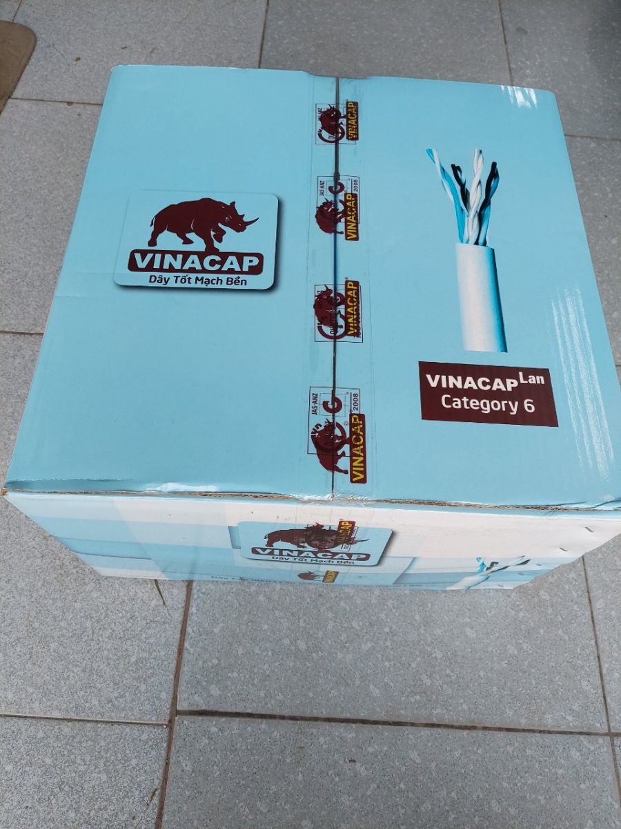 Dây cáp mạng Vinacap Cat6 UTP 4 đôi