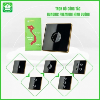 Công tắc HUNONIC Premium hình vuông