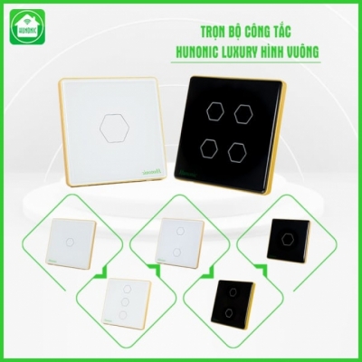 Công tắc HUNONIC Luxury hình vuông