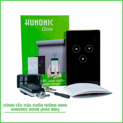 Công tắc cửa cuốn thông minh HUNONIC DOOR màu đen