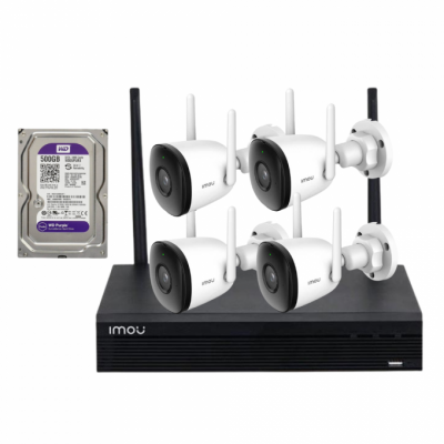 Trọn bộ camera IMOU NVR1104HS-W-S2 4 Kênh, 4 mắt IPC-F22P