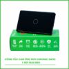 Công tắc cảm ứng 1 nút Wifi Hunonic Datic màu đen